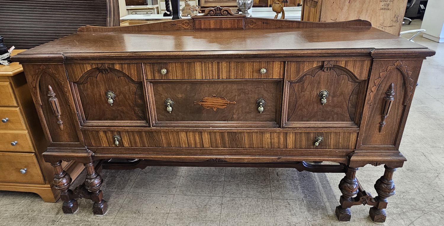 Exquisite antique walnut dining buffet