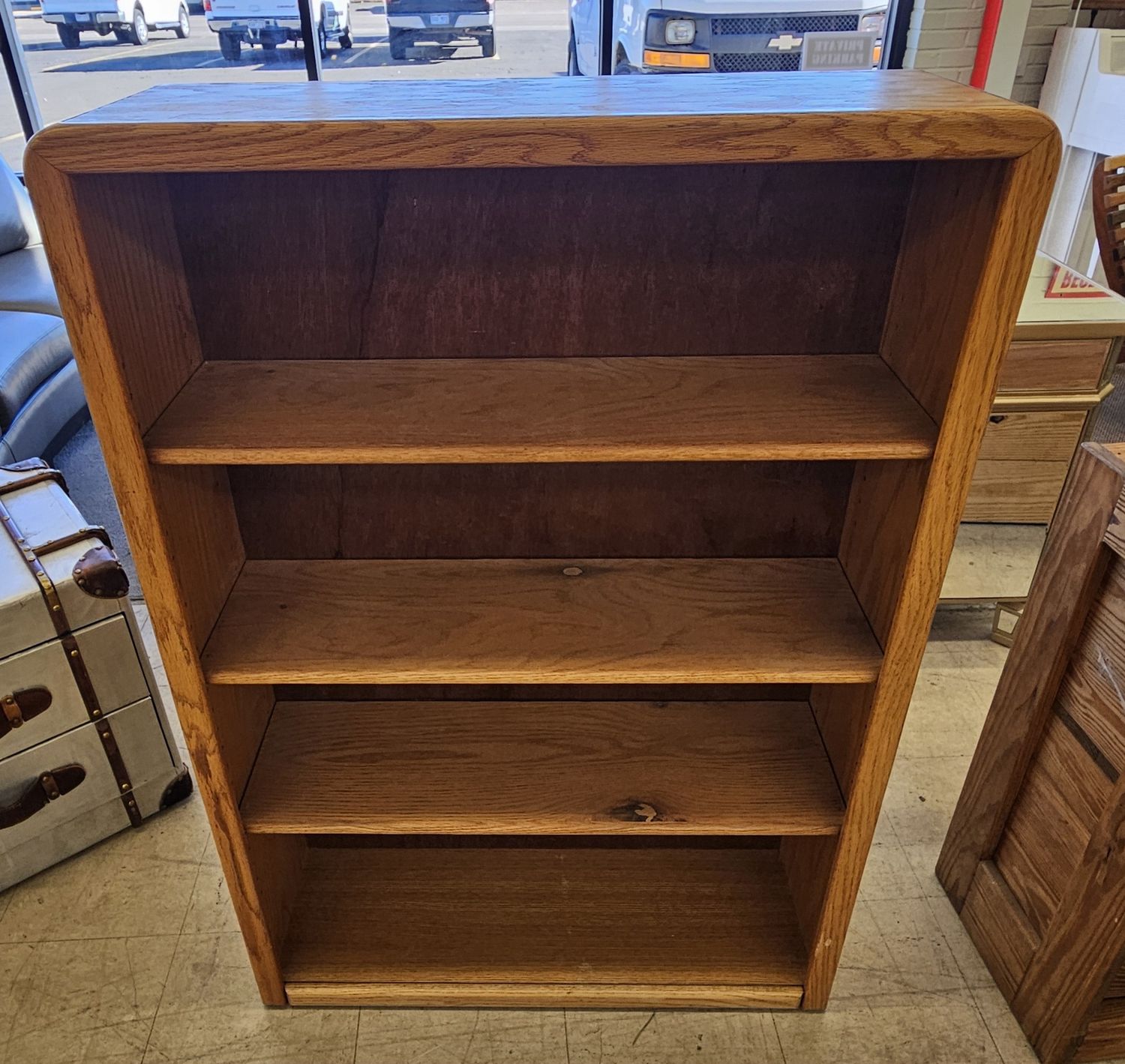 Oak 4-Tier Bookcase