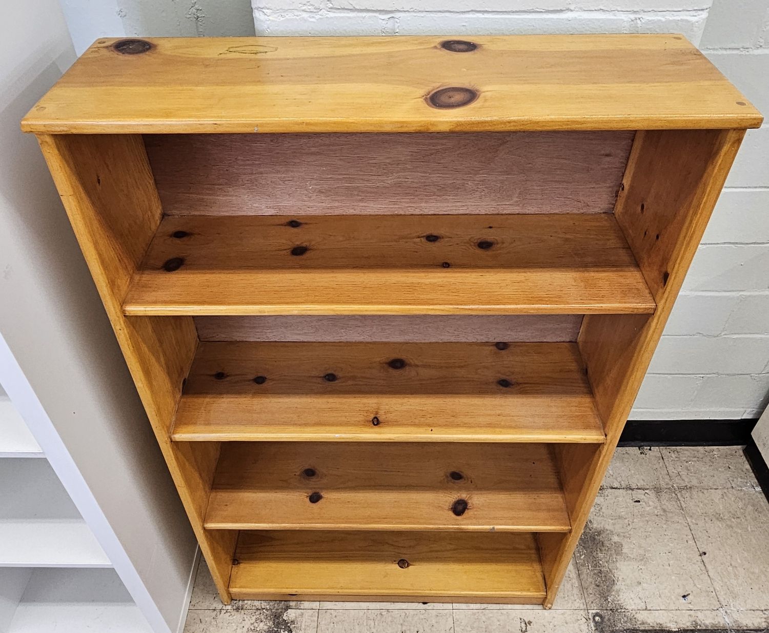 4-Tier Pine Bookcase