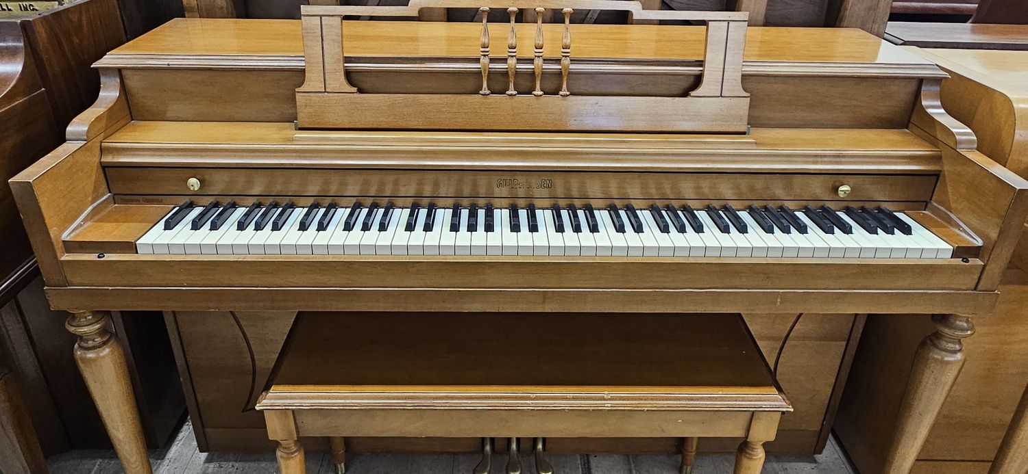 Super Duper Golden Oak Gulbransen Spinet Piano *FREE DELIVERY