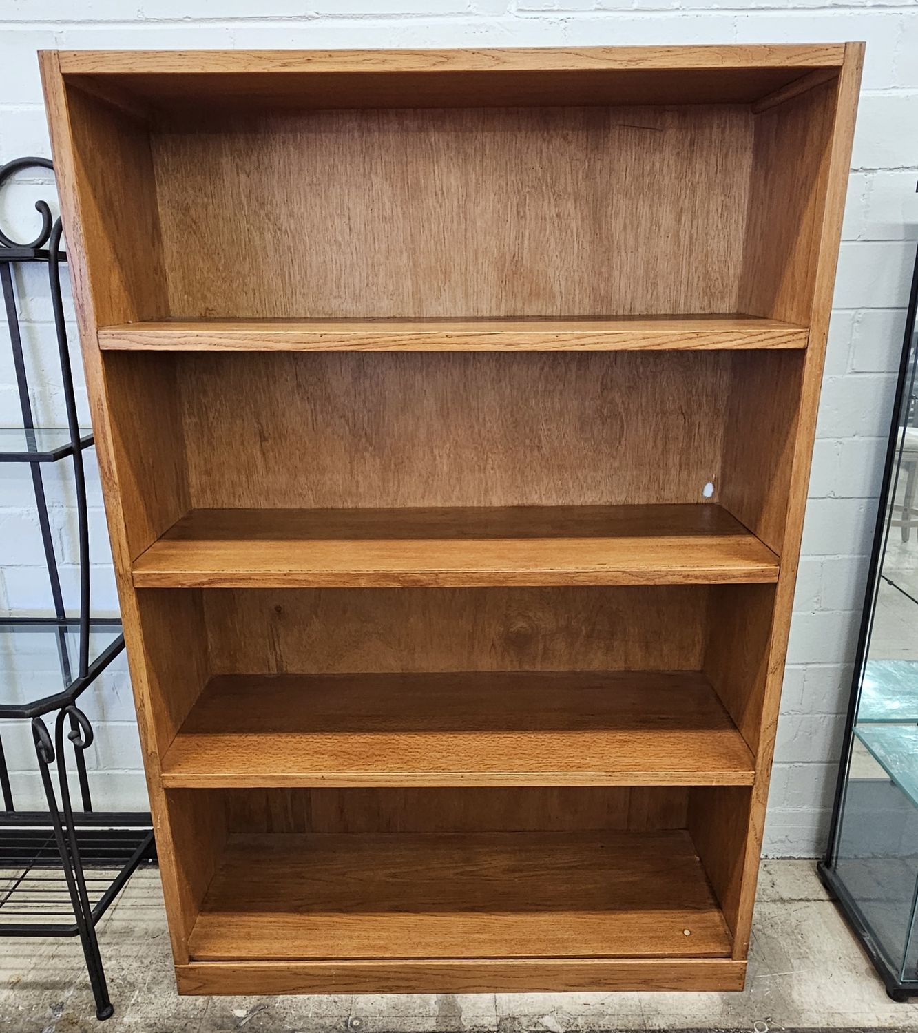 Solid Wood 4-Tier Bookcase