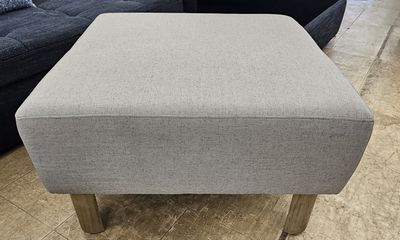 Mid-Century Modern Upholstered Ottoman
