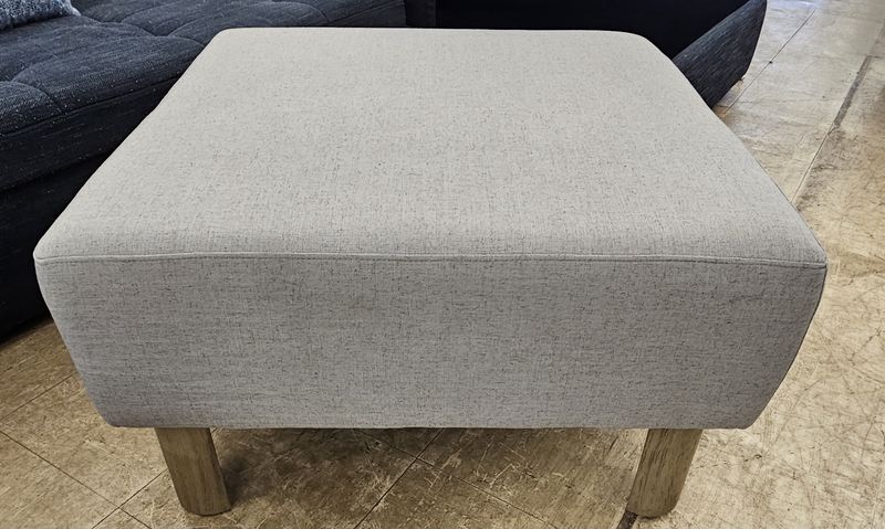 Mid-Century Modern Upholstered Ottoman