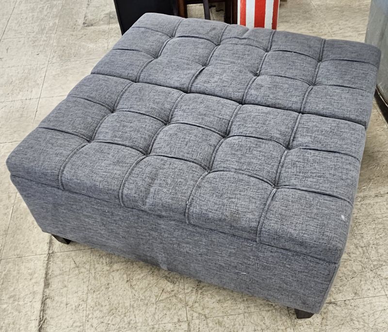 Harrison Coffee Table Ottoman in grey