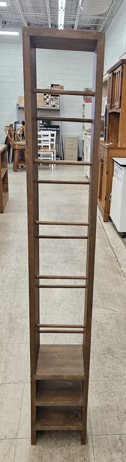 Tall Wooden CD Rack