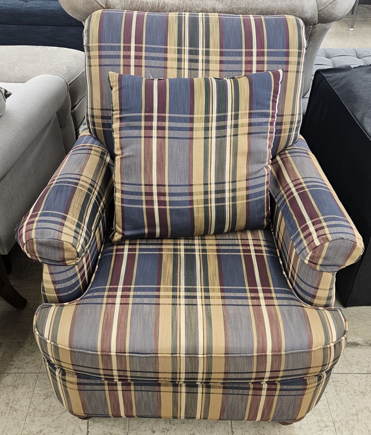 Plaid Armchair by Flexsteel