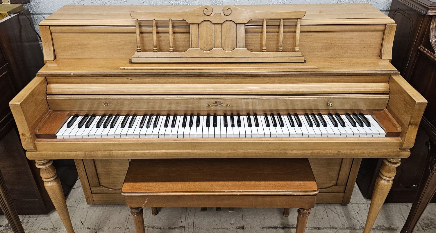 Gorgeous Blonde Wurlitzer Console Piano *FREE DELIVERY