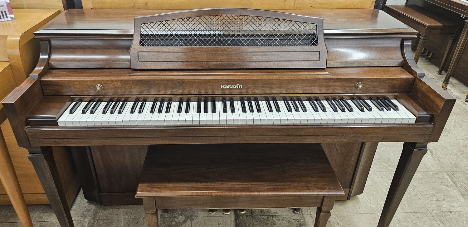 Dark Oak Baldwin Spinet Piano **FREE DELIVERY