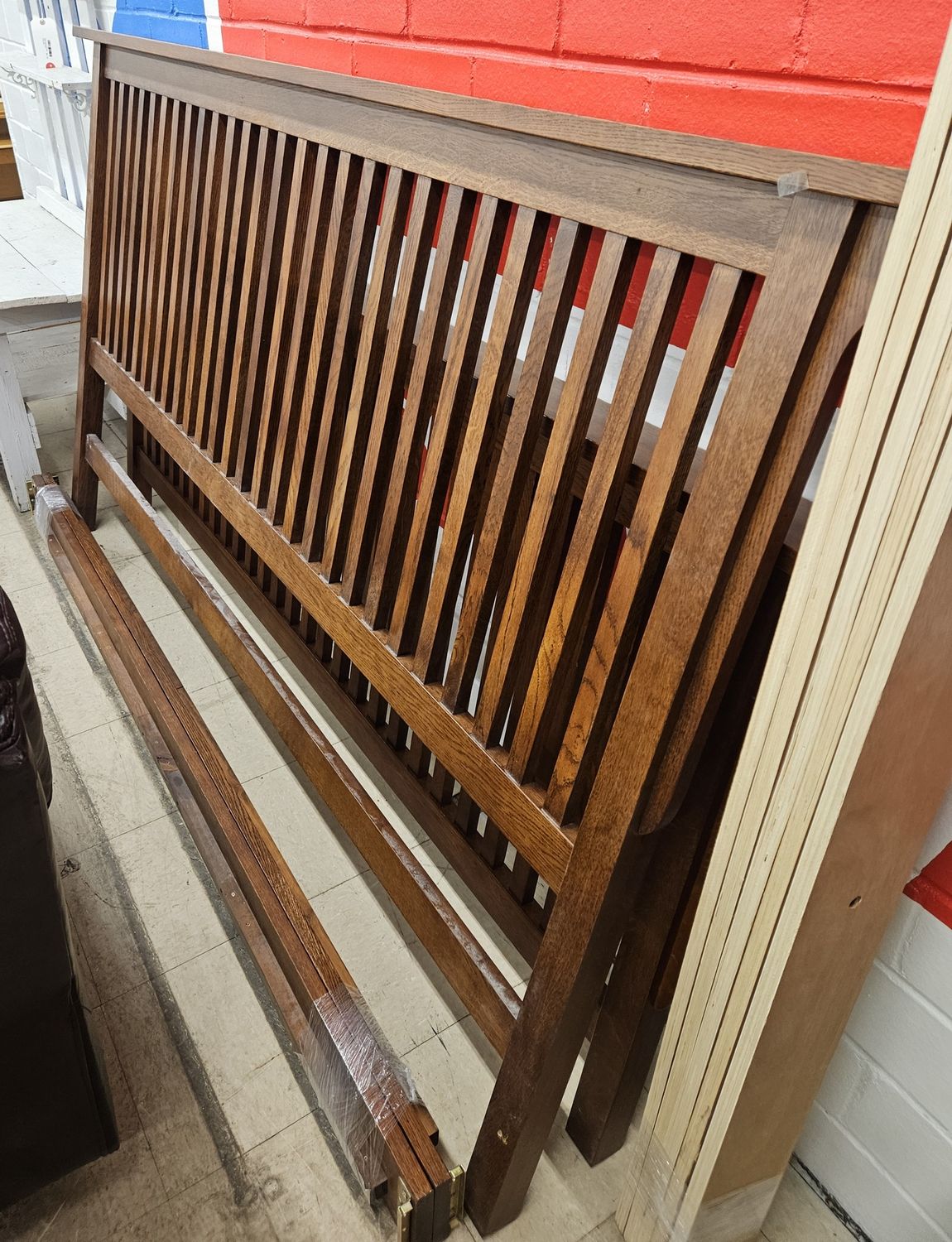 Stickley-Style King Bed Frame