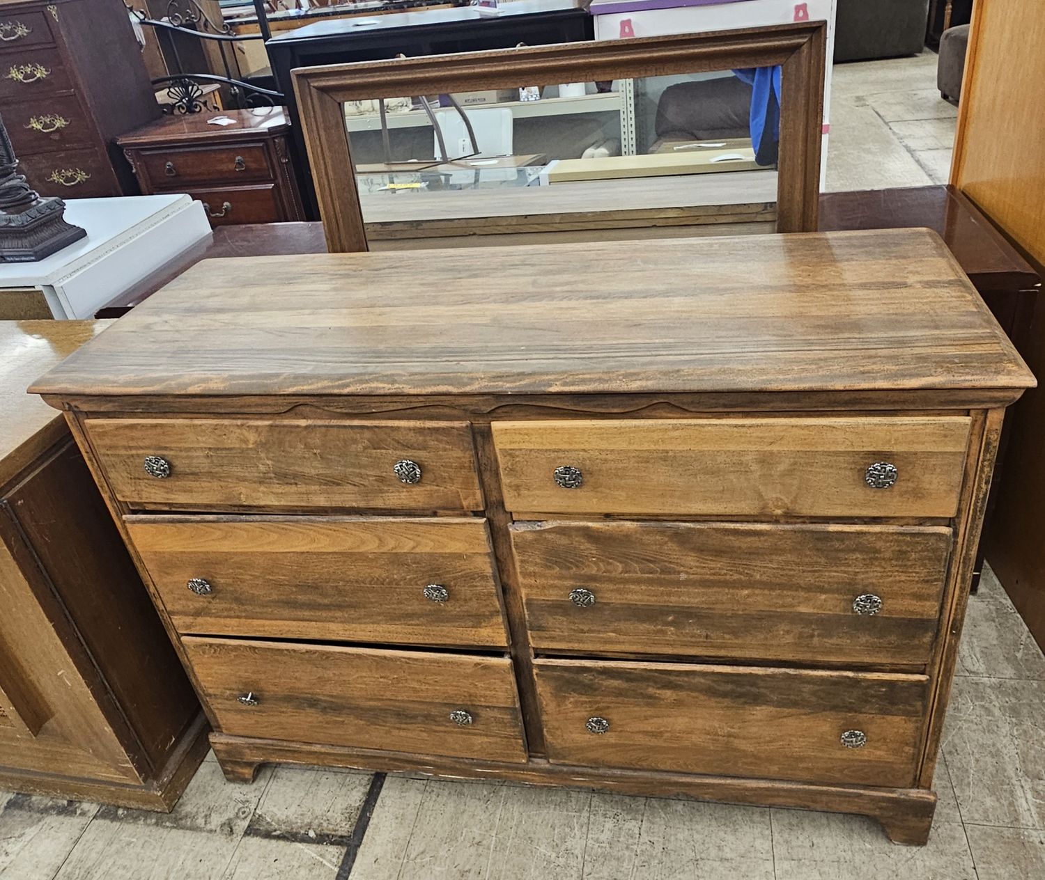 6-Drawer Dresser with Mirror
