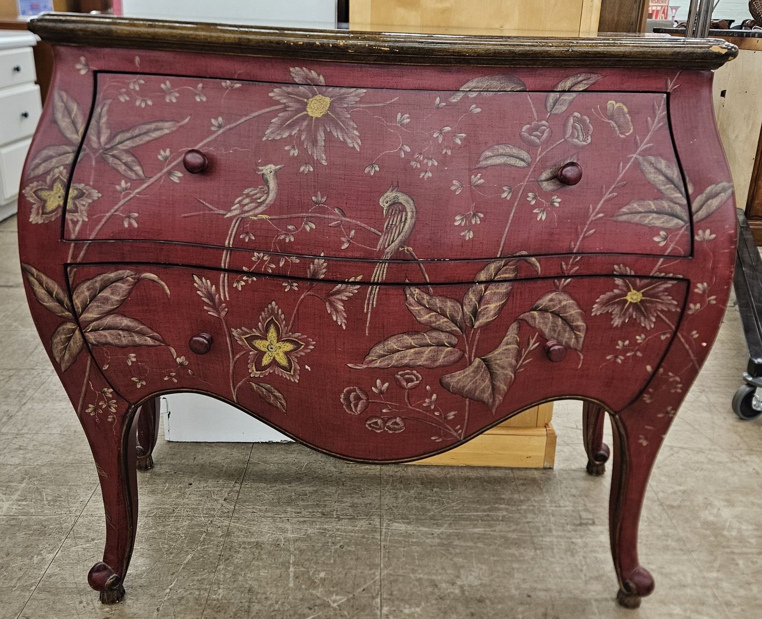 Red Painted Bombay Chest by Thomasville