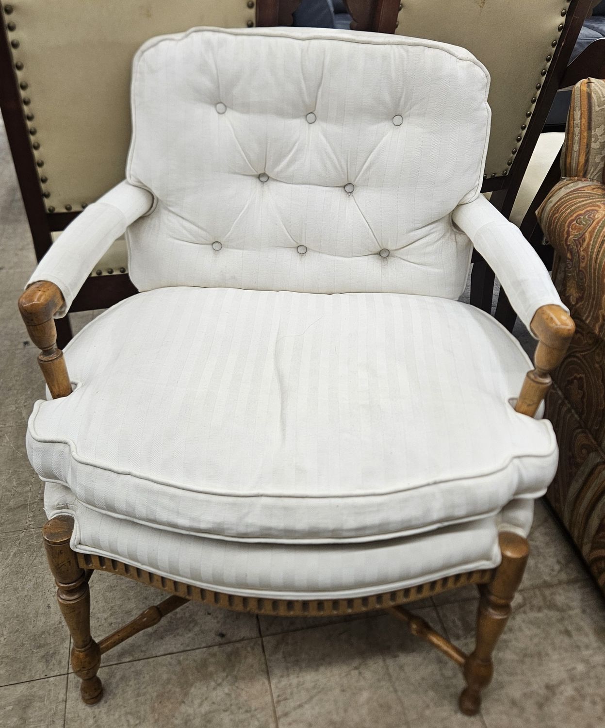 Classic upholstered armchair