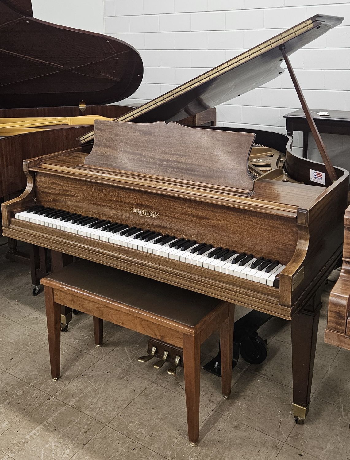 Mahogany Chickering Baby Grand Piano *FREE DELIVERY