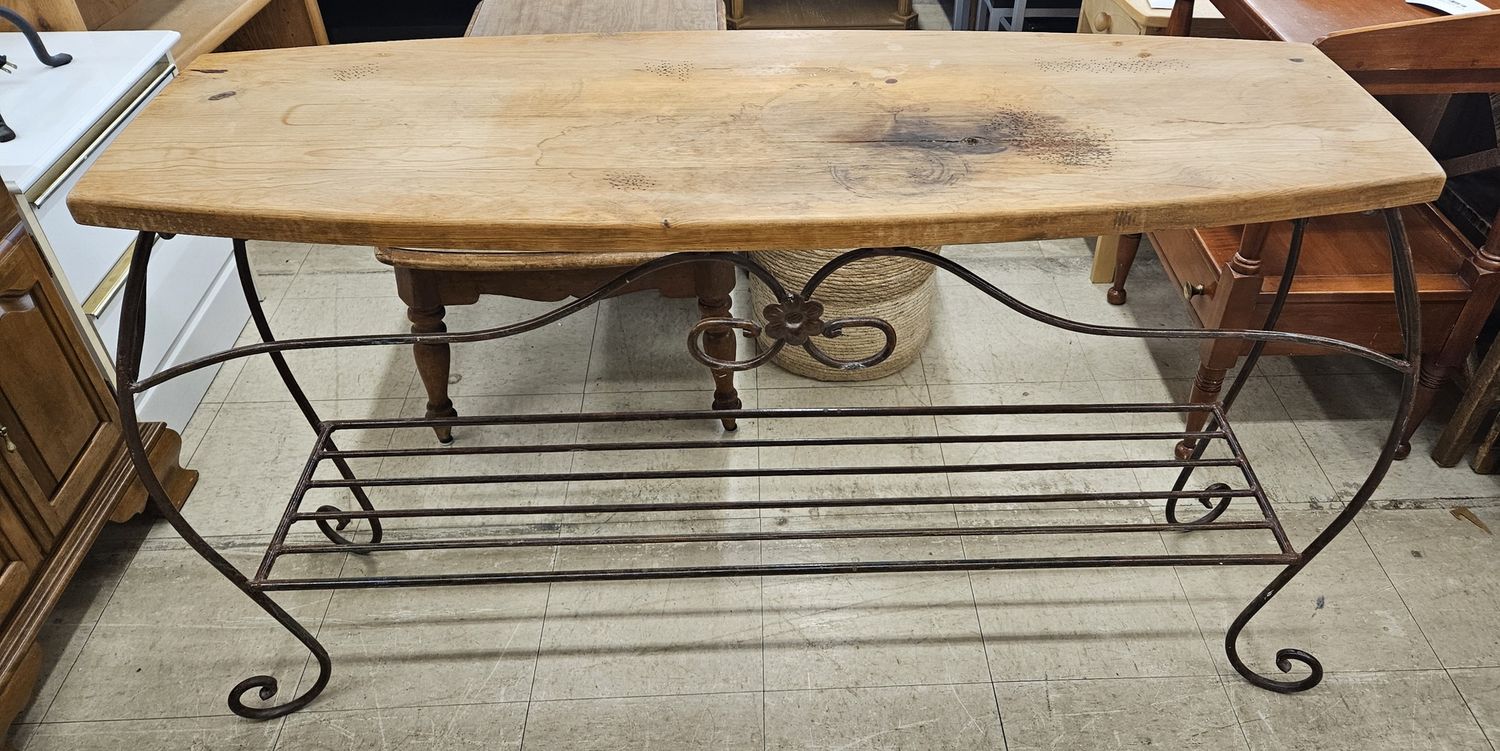 Longaberger wrought iron side table