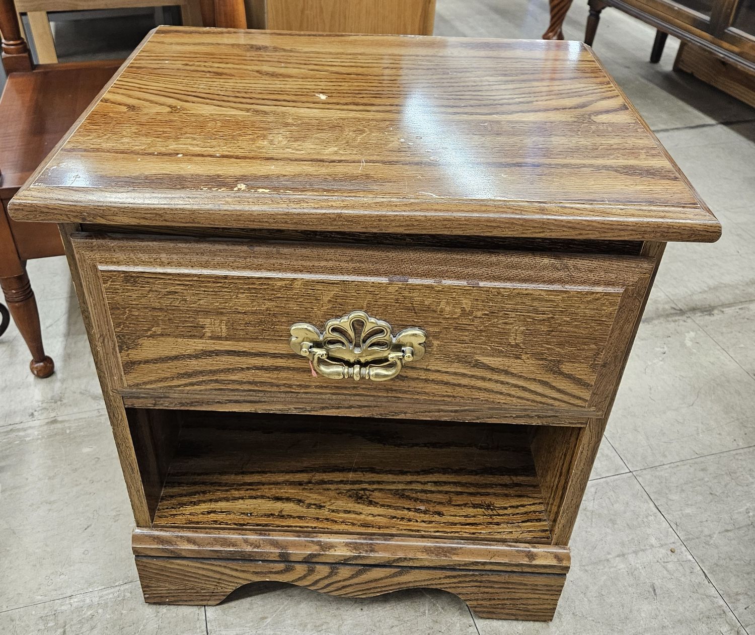 Classic oak nightstand