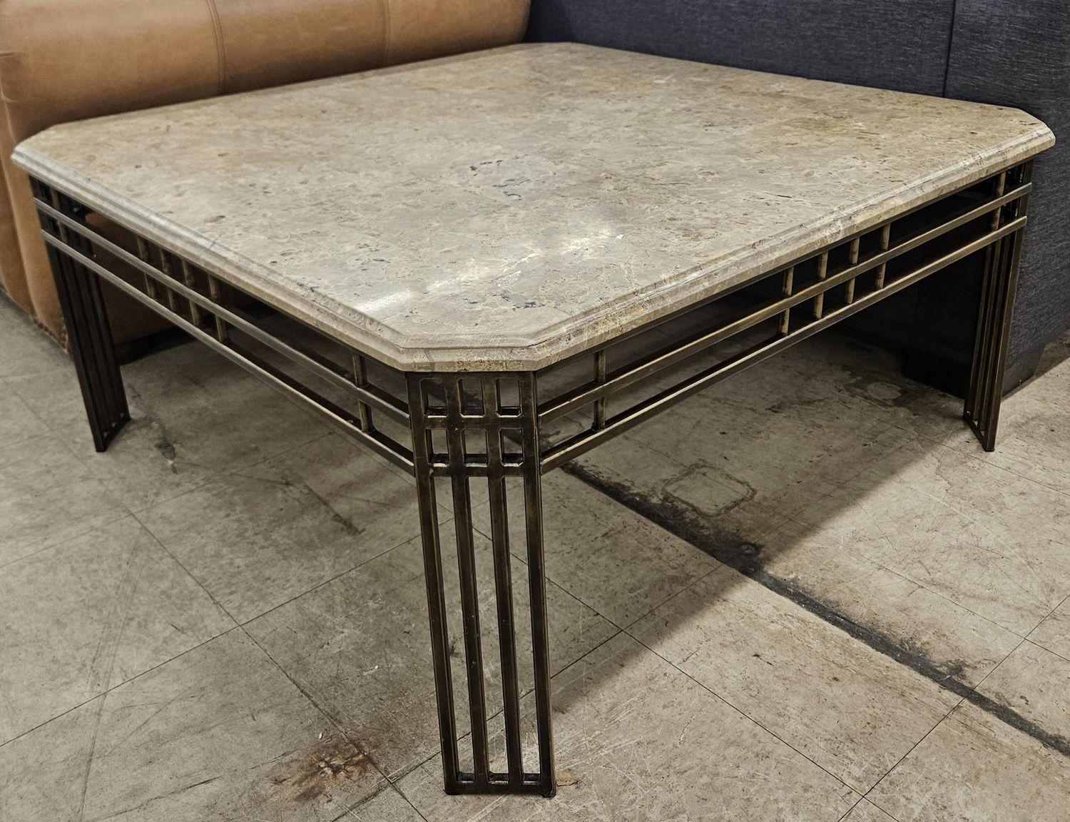 Square marble coffee table