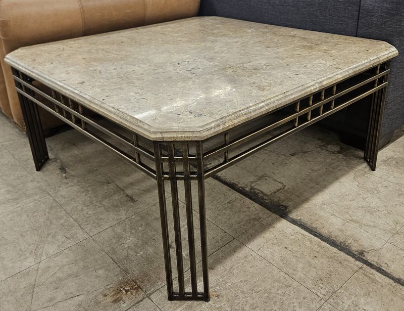 Square marble coffee table