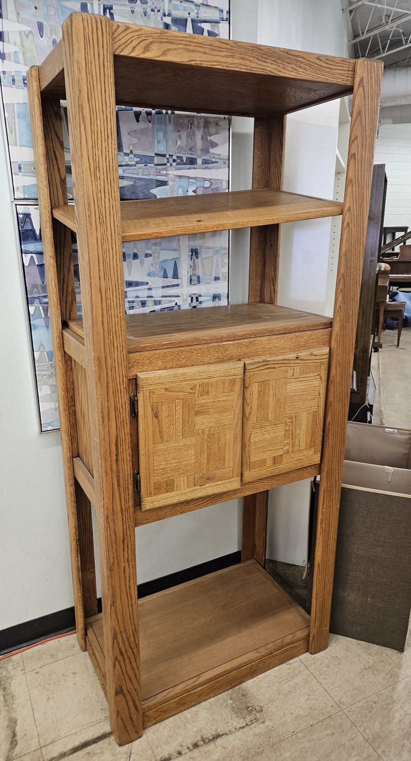Solid wood bookcase
