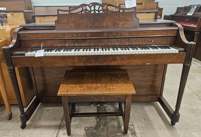 Mid Mod Baldwin Acrosonic upright piano.