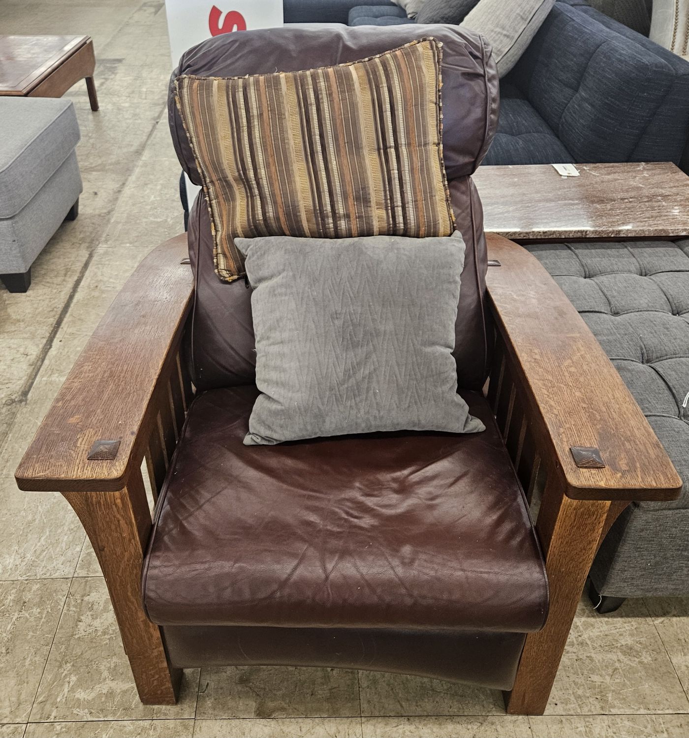 Stickley Mission-style recliner chair