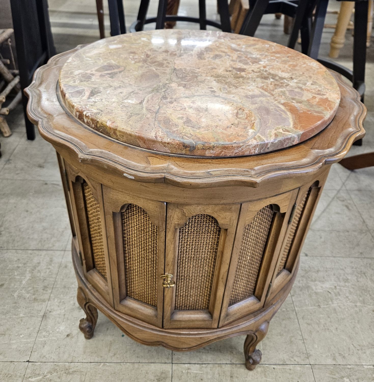 Vintage charmer a round side table