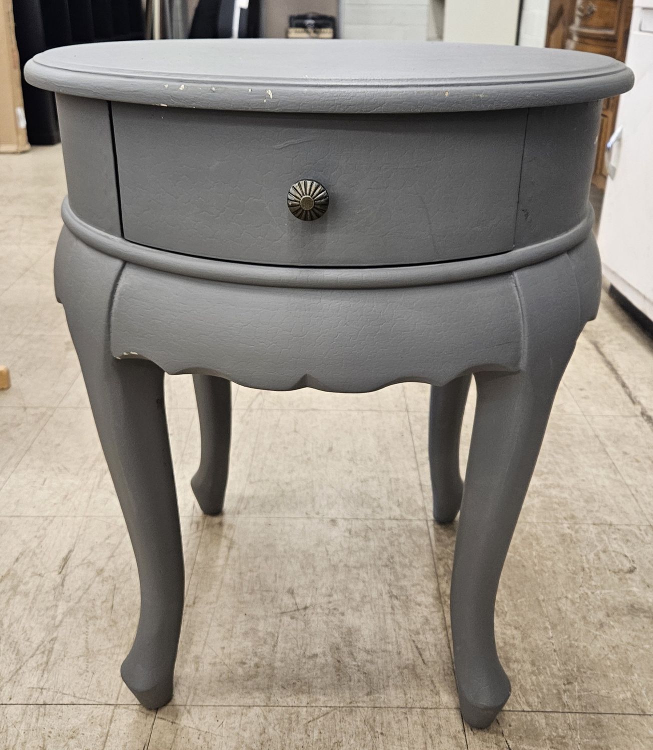Petite round side table
