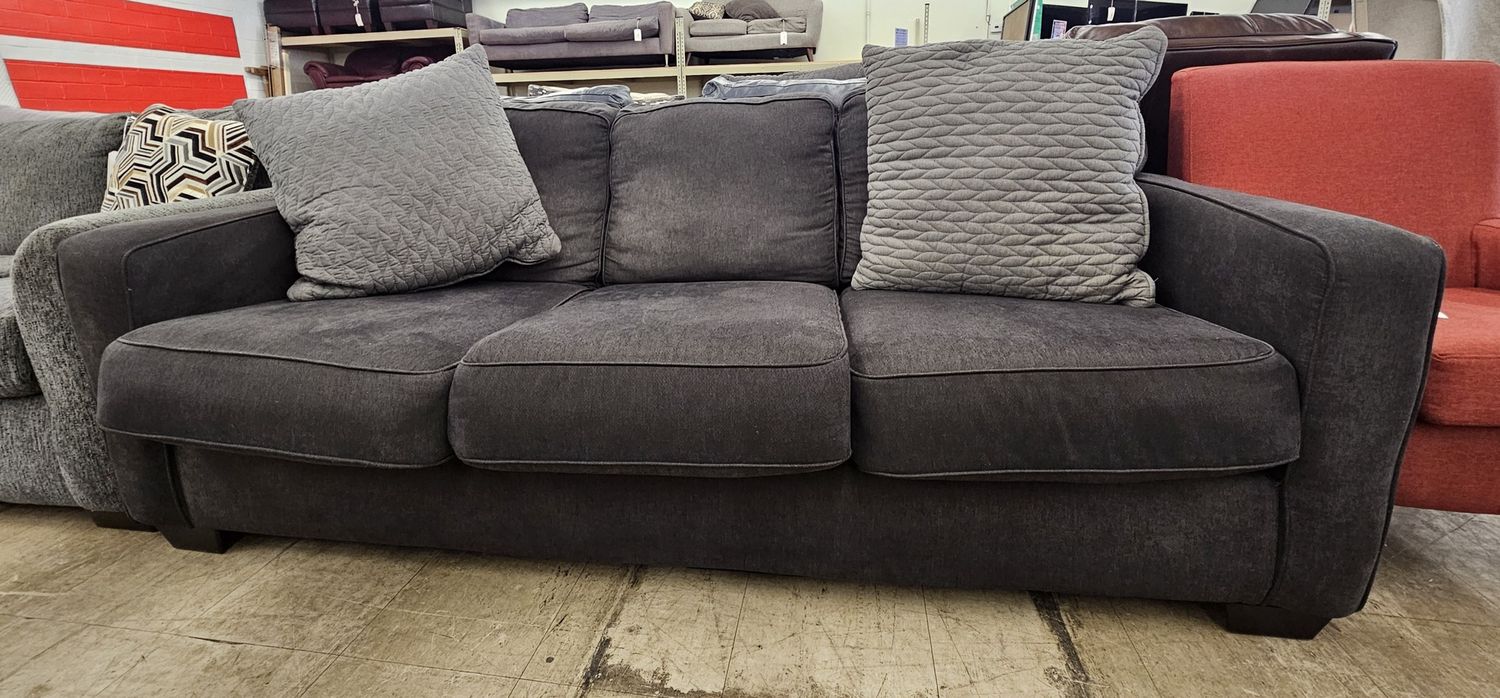 Dark gray sofa