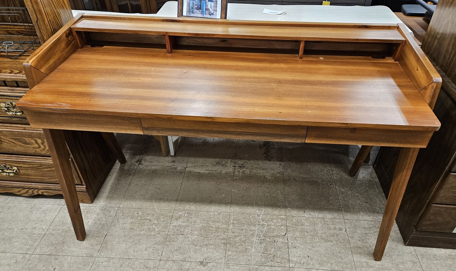 CB2 Drommen 3-Drawer Wood Desk