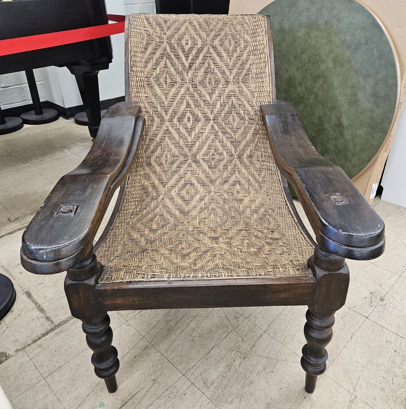 Burmese teakwood planter&#39;s chair