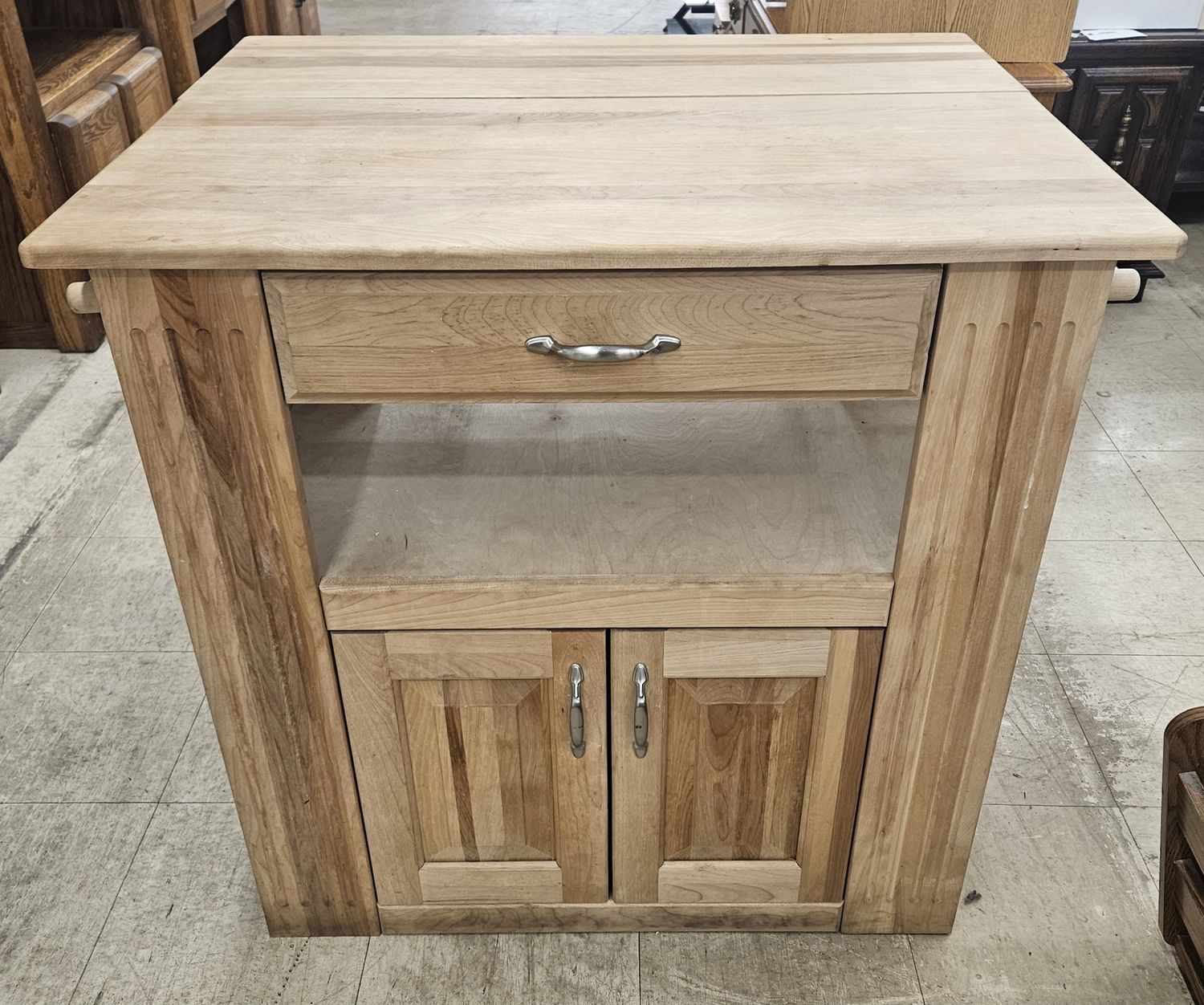 Butcher block cart
