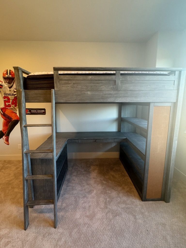 Pottery Barn Loft Bed - Drop off delivery only or pickup.