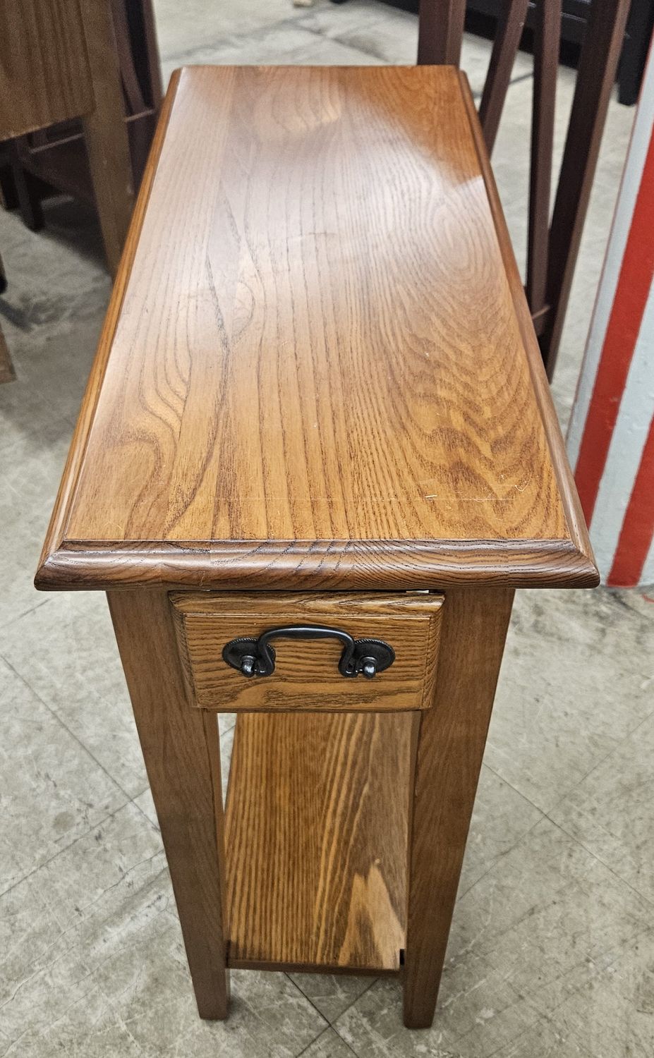 Slender sidekick end table