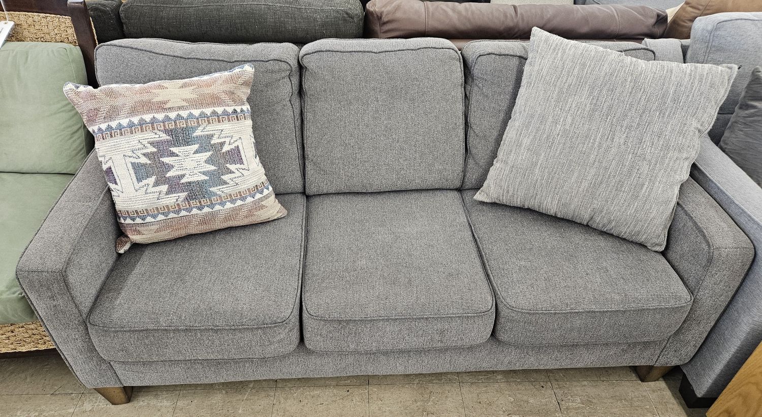 Flexsteel gray sofa