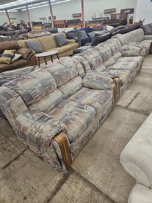 Comfy patterned couch