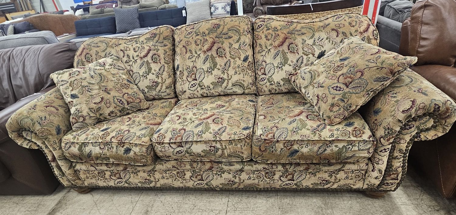 Floral explosion couch