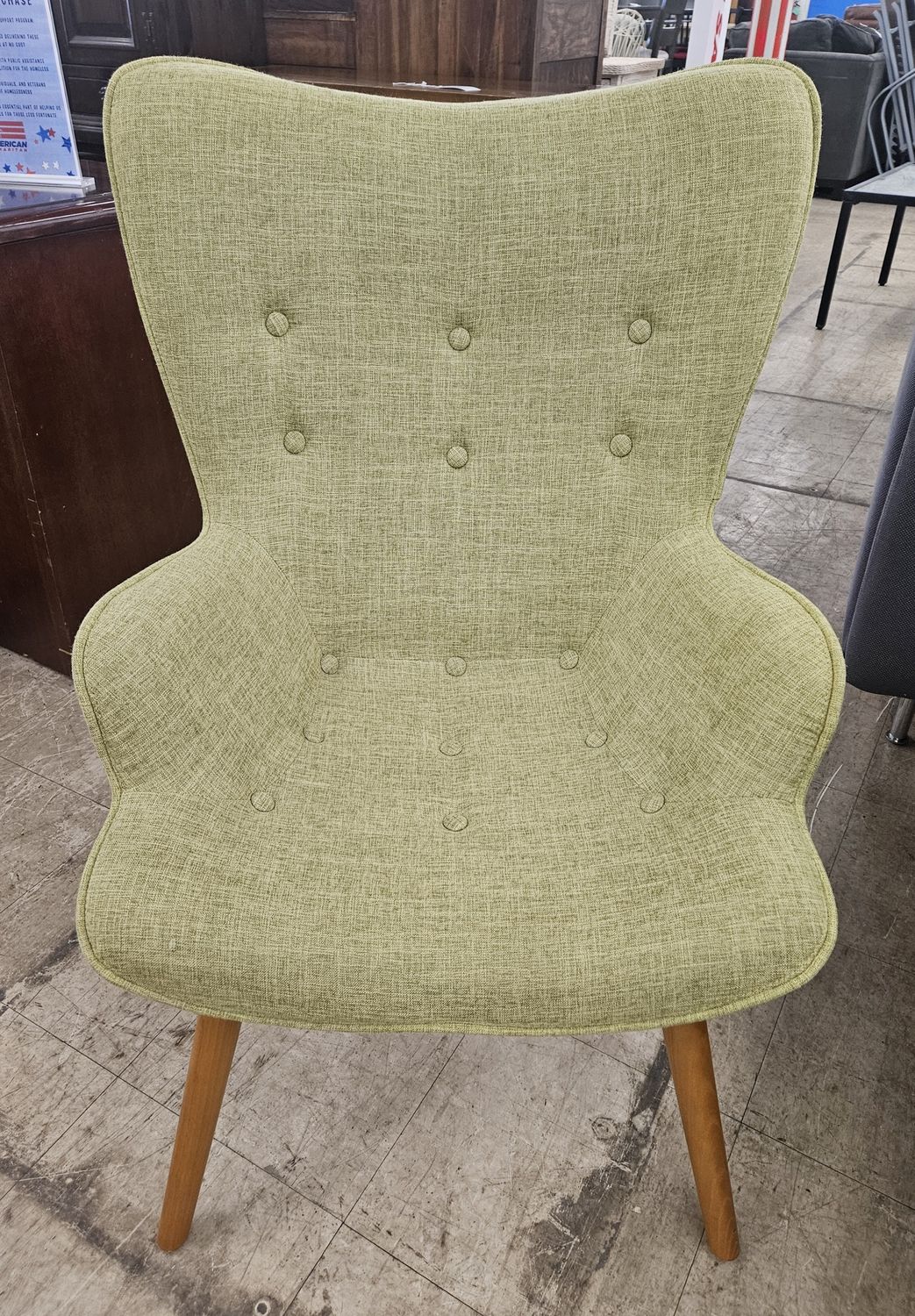 Tranquil Green Accent Chair