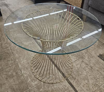 Mid-century modern Platner-style side table