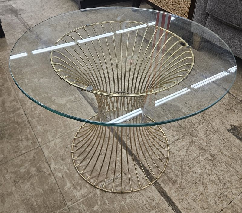 Mid-century modern Platner-style side table