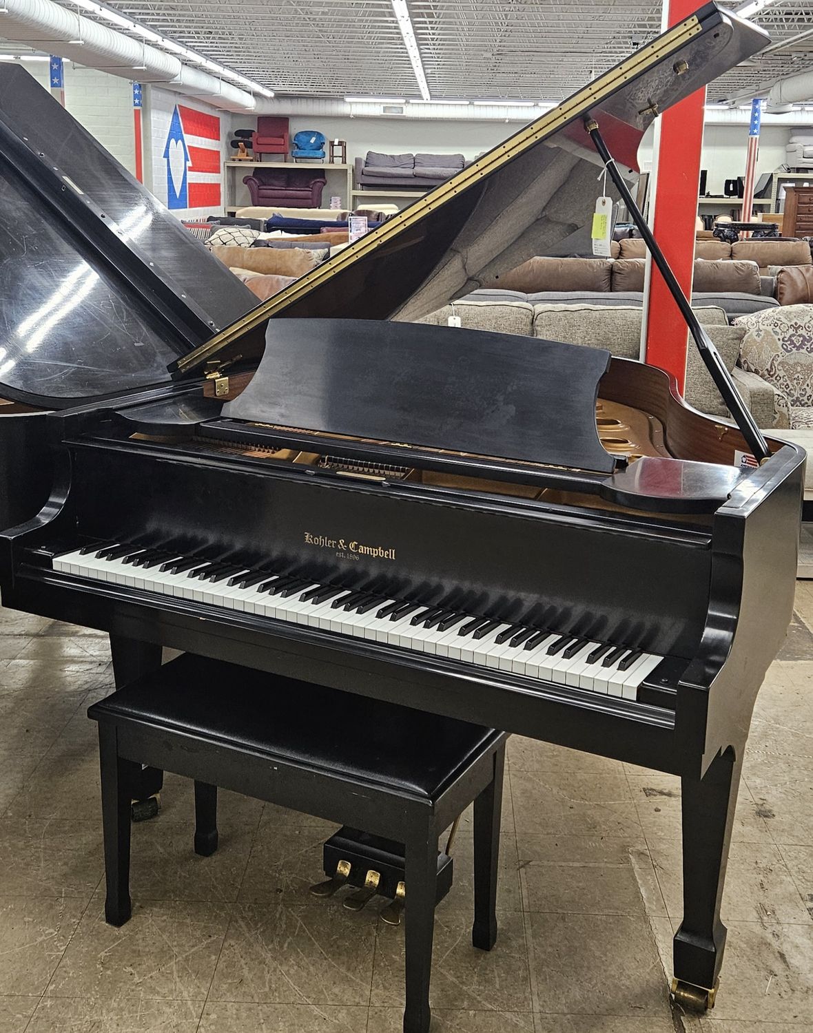 Gorgeous Kohler &amp; Campbell Baby Grand Piano *FREE DELIVERY