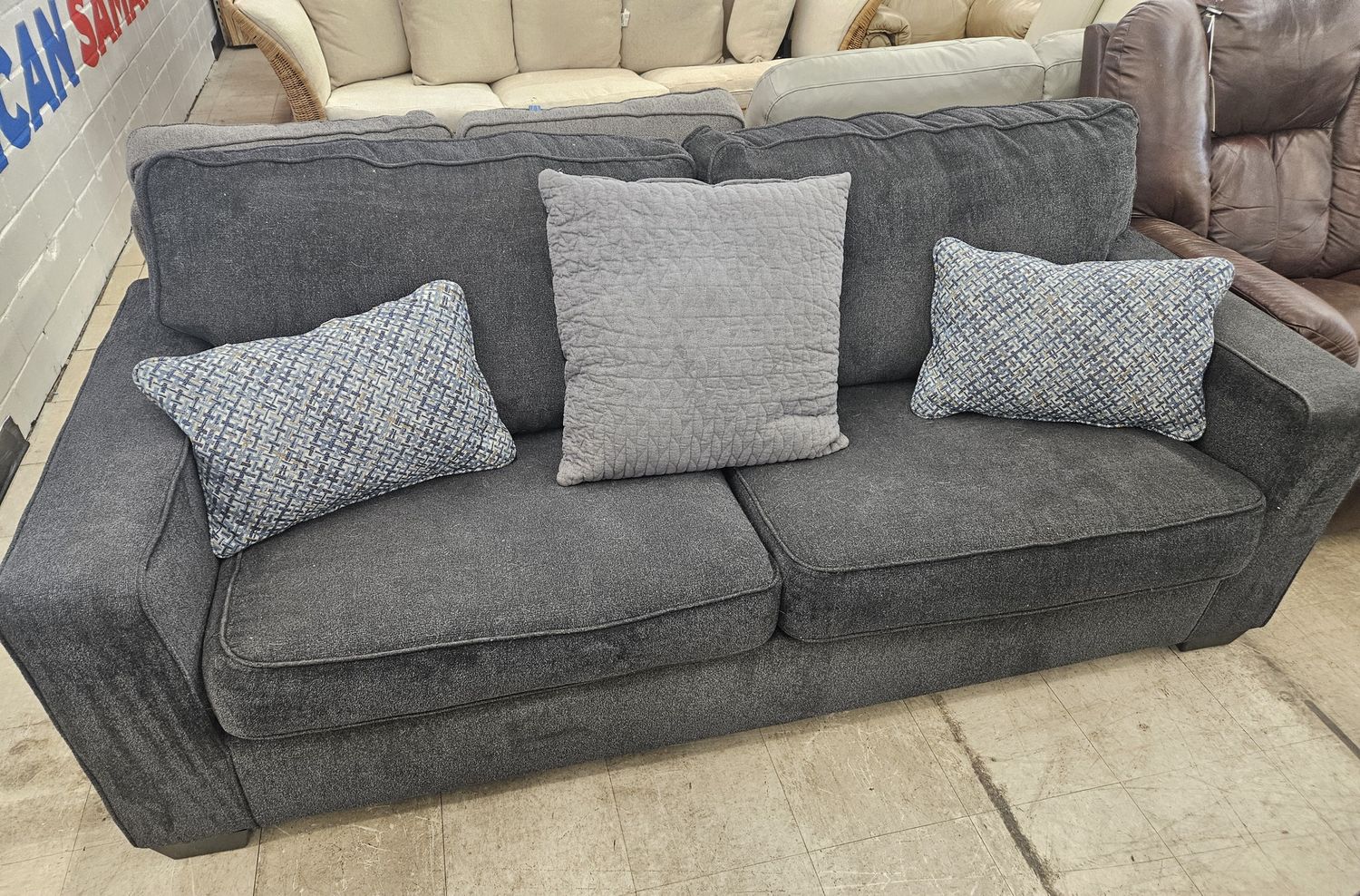 Slate gray couch