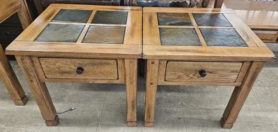 rustic end tables