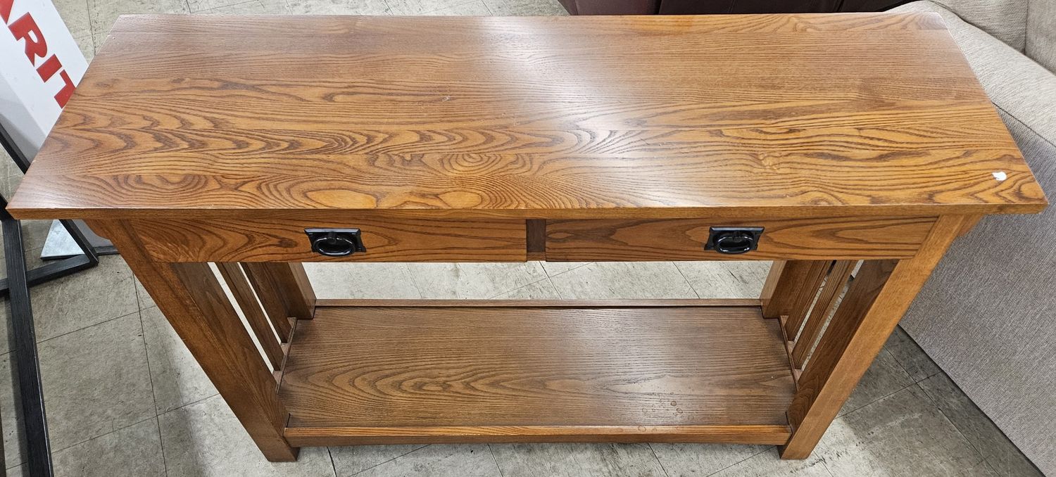 Leick Mission Arts &amp; Crafts Solid Wood Console Table