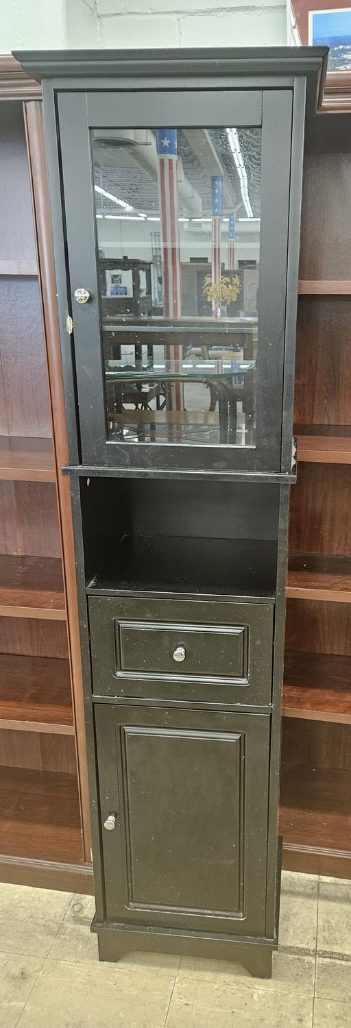 Black Winsome Wood Alps Tall Cabinet