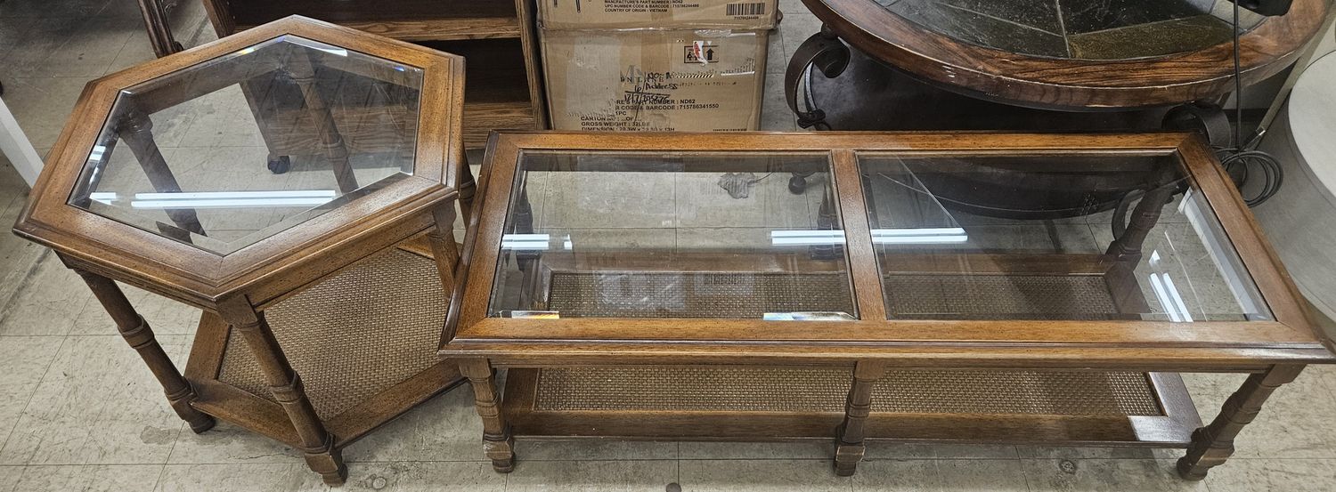 Two vintage-style tables