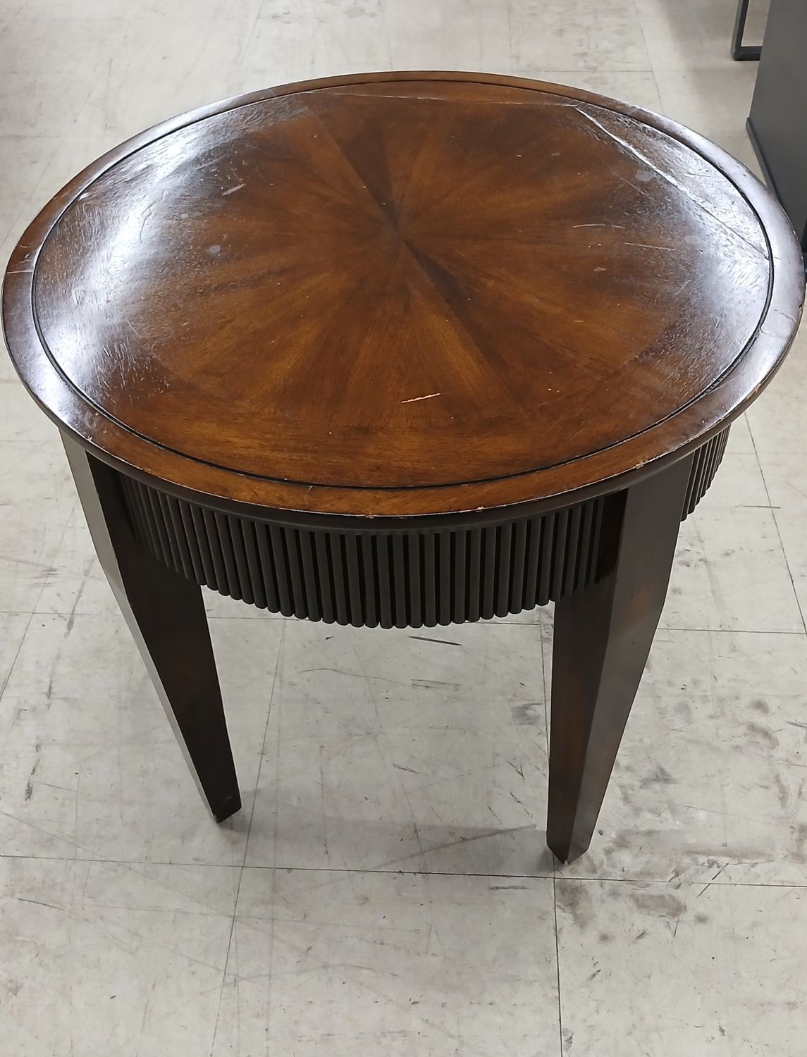 Round Cherry Occasional Table