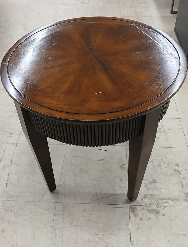 Round Cherry Occasional Table