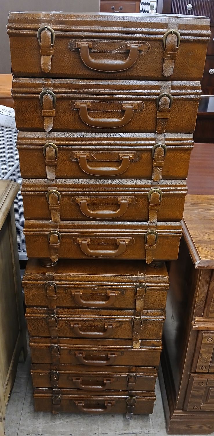 Vintage-Style Luggage Chest of Drawers