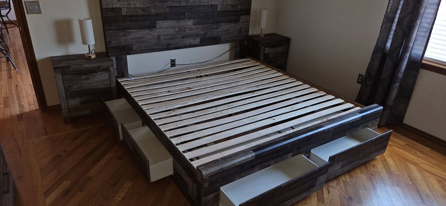 Queen-Size Timberline Storage Bedroom Set