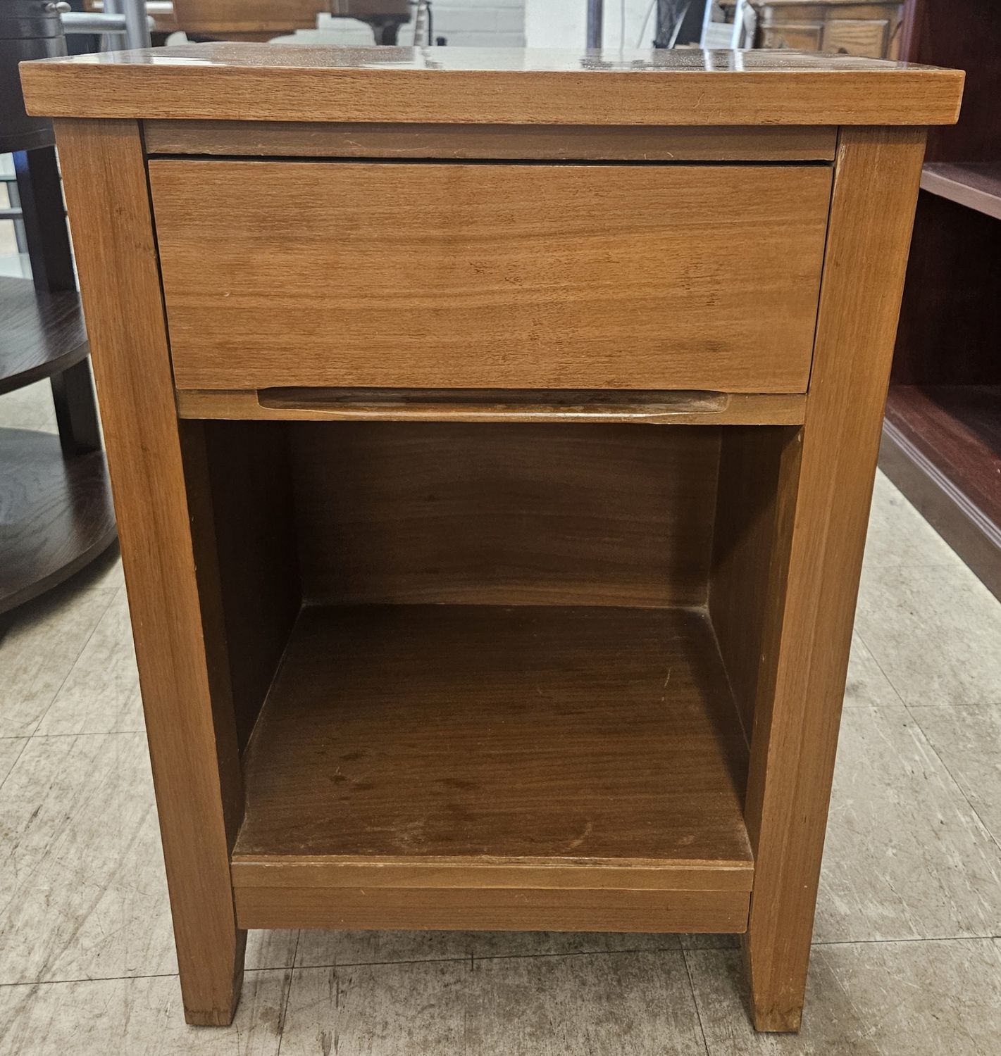 Solid wood nightstand