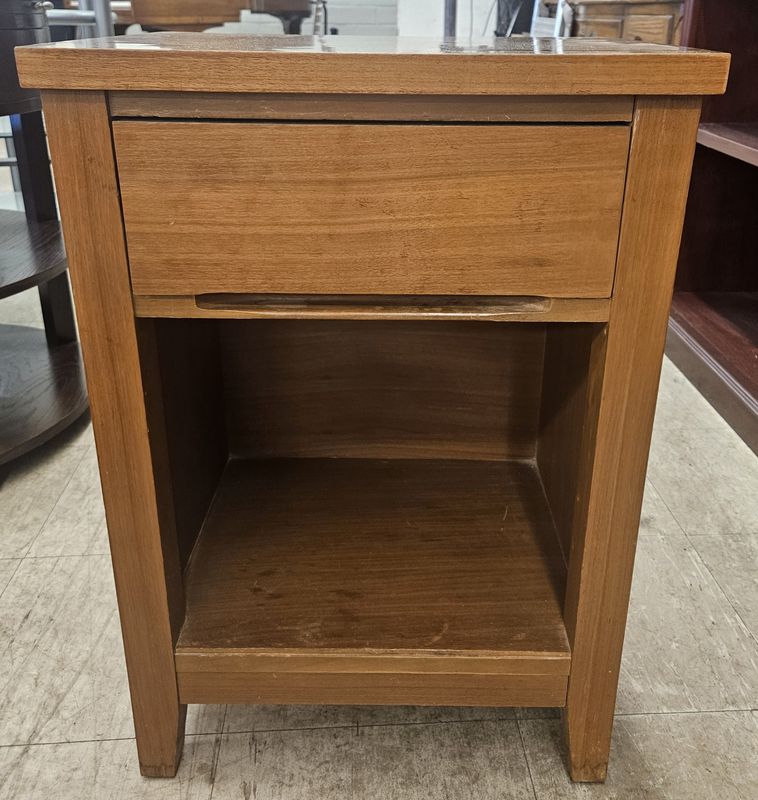 Solid wood nightstand